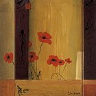 Don Li-leger Famous Paintings - Poppy Tile II